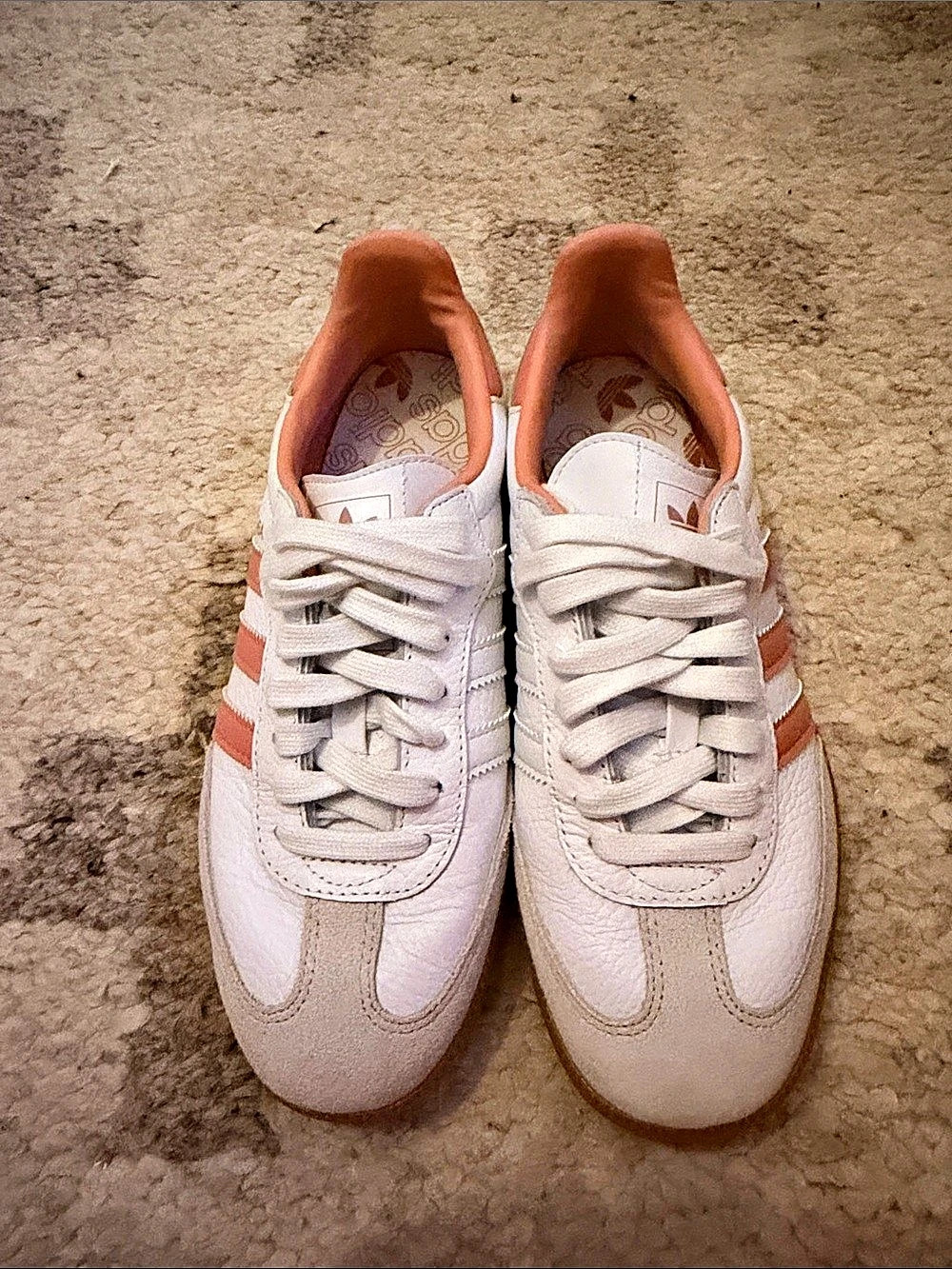 adidas Samba OG Women's Sneakers White & Orange US 7